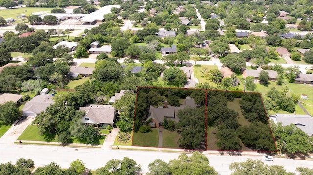 1500 Galde St, College Station, TX 77840 - aerial perspective of suburban area with property boundaries highlighted
