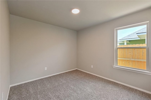 view of carpeted empty room