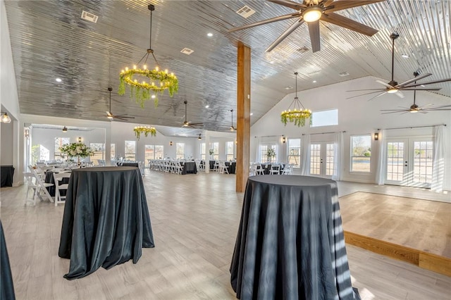 6191 Bethel Cemetery Rd, North Zulch, TX 77872 - community lobby with high vaulted ceiling