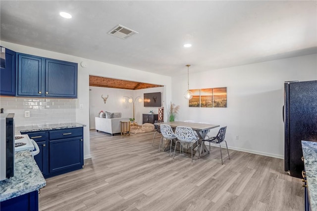 6191 Bethel Cemetery Rd, North Zulch, TX 77872 - dining room featuring light wood-style flooring, recessed lighting, and baseboards
