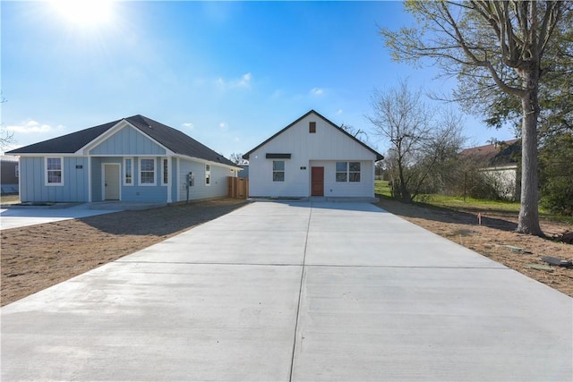 view of front of house with board and batten siding