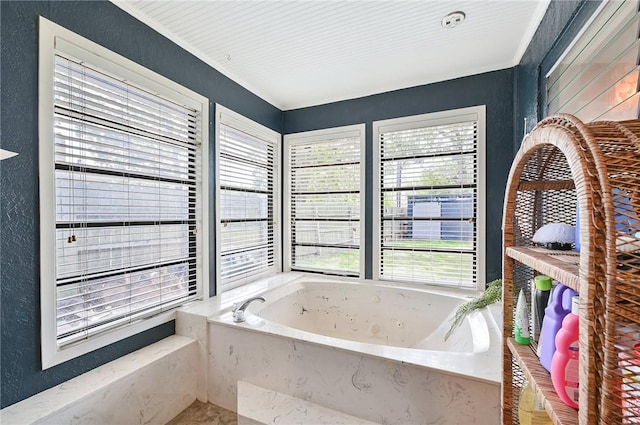 bathroom with a bathing tub