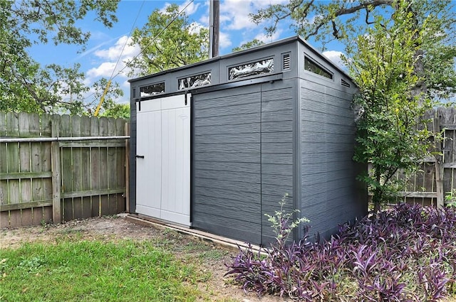 view of outbuilding