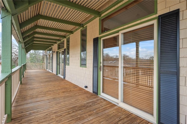 view of wooden terrace