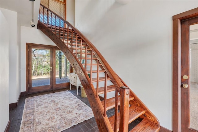 entrance foyer with a high ceiling