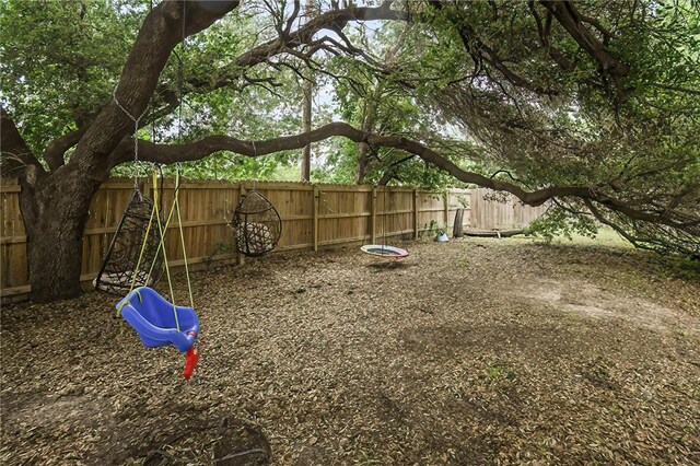 view of fenced backyard