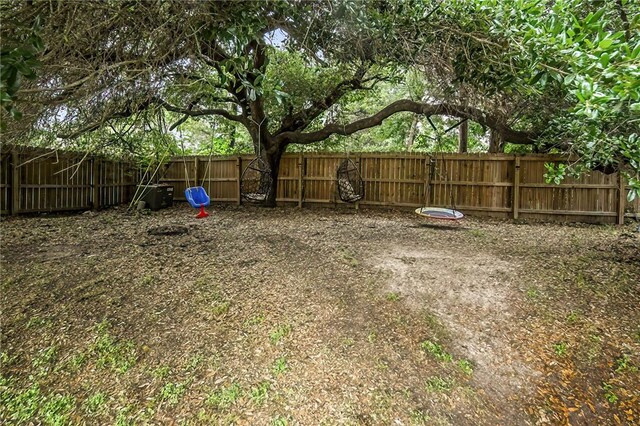 view of fenced backyard
