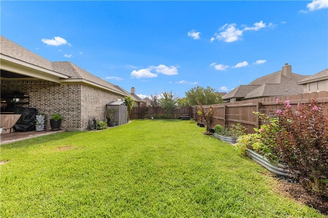 4004 Wild Creek Ct, College Station, TX 77845 - fenced backyard featuring a shed