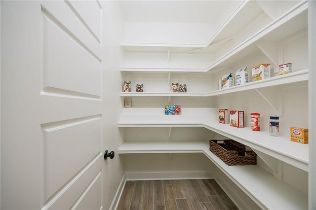 view of storage area