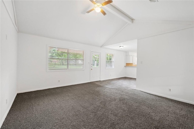 1202 Berkeley St, College Station, TX 77840 - unfurnished room with dark carpet, a ceiling fan, and baseboards