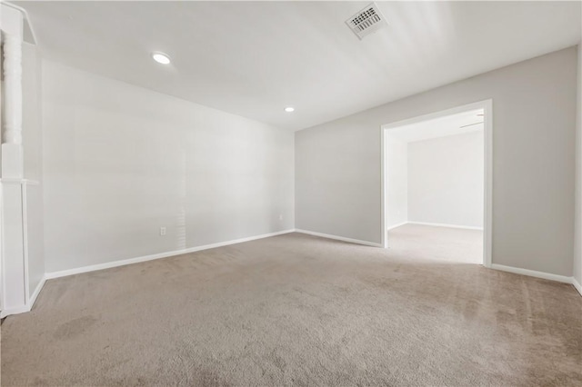 3614 Oak Ridge Dr, Bryan, TX 77802 - carpeted spare room with baseboards and recessed lighting