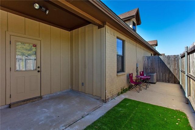 exterior space with a patio area