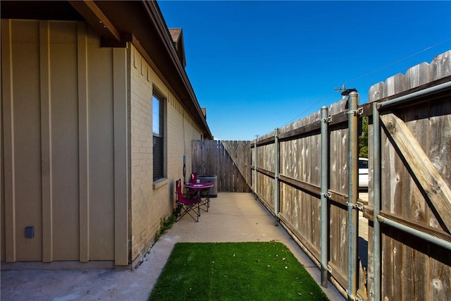 exterior space with a patio