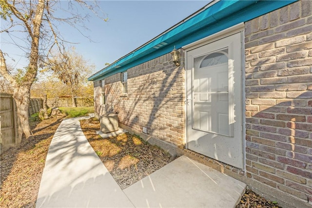 view of entrance to property