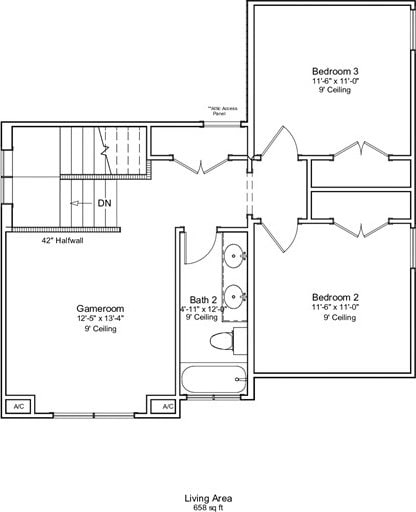 3056 Teller Dr, Bryan, TX 77808 - home floor plan