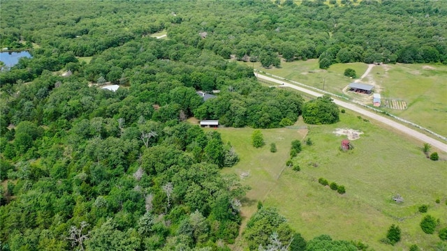 5303 Creek Ln, College Station, TX 77845 - aerial view of sparsely populated area featuring a heavily wooded area