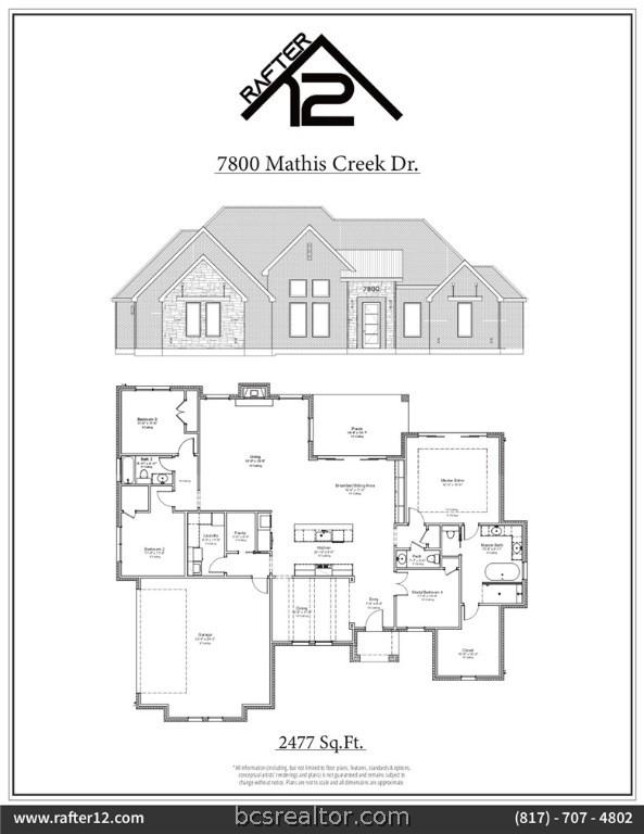 7800 Mathis Creek Dr, Bryan, TX 77808 - plan