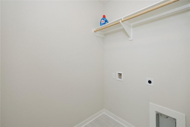 2778 Messenger Way, Bryan, TX 77803 - washroom with hookup for an electric dryer, washer hookup, and baseboards