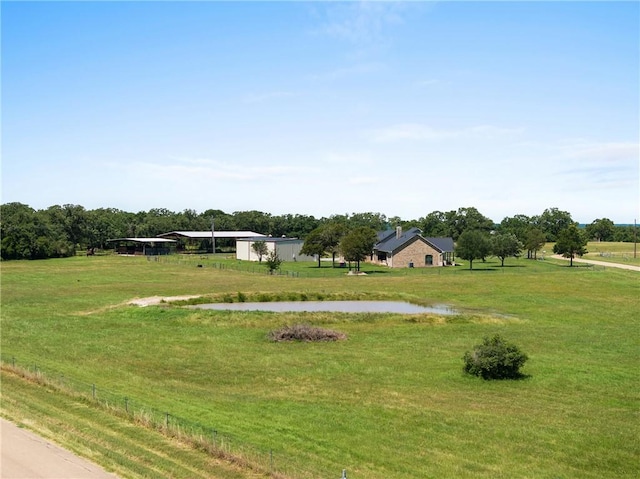 9560 County Road 121, Iola, TX 77861 - view of green lawn with a rural view
