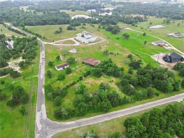 bird's eye view featuring a rural view