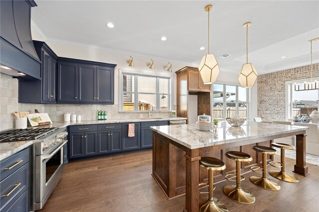 additional living space featuring vaulted ceiling