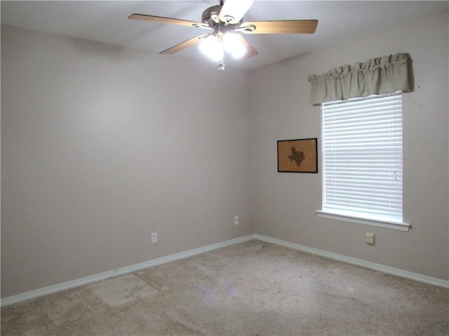 2400 Brookbend Dr, Brenham, TX 77833 - carpeted empty room with a ceiling fan and healthy amount of natural light