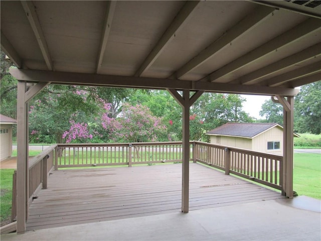 2400 Brookbend Dr, Brenham, TX 77833 - deck with an outbuilding and a lawn