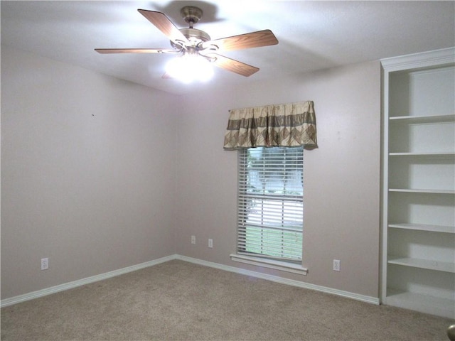 2400 Brookbend Dr, Brenham, TX 77833 - carpeted spare room with a ceiling fan and baseboards
