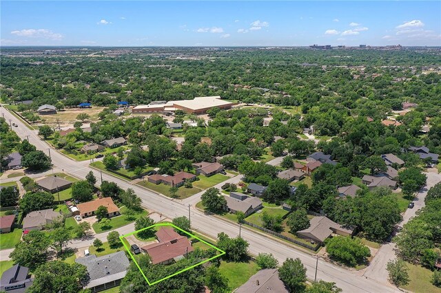 2801 Celinda Cir, College Station, TX 77845 - aerial view of residential area with property boundaries highlighted