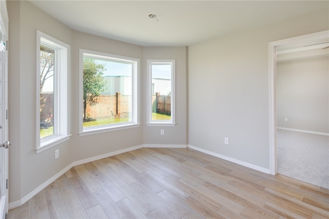 kitchen featuring light wood-style floors, dishwashing machine, a wealth of natural light, and a sink