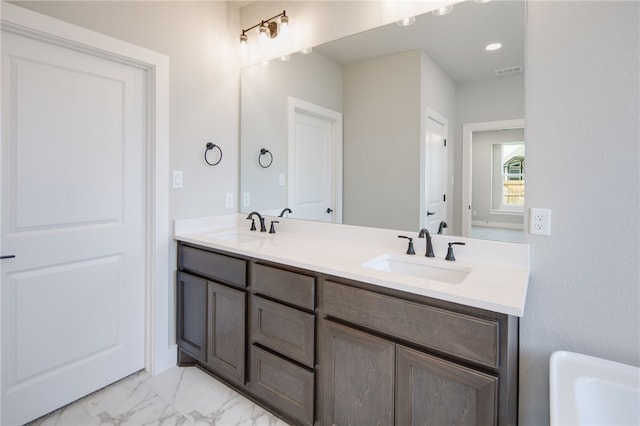 bathroom featuring vanity