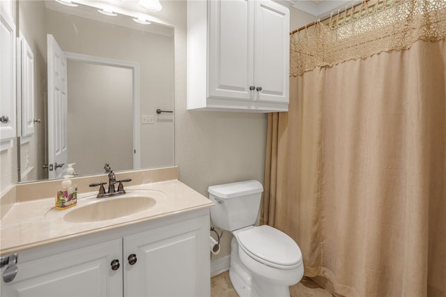 4309 Berwick Pl, College Station, TX 77845 - full bath featuring vanity, toilet, and a shower with curtain
