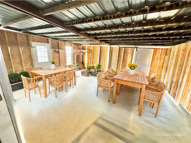 view of dining room