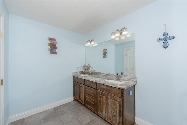 bathroom featuring vanity