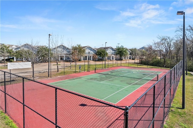 view of tennis court