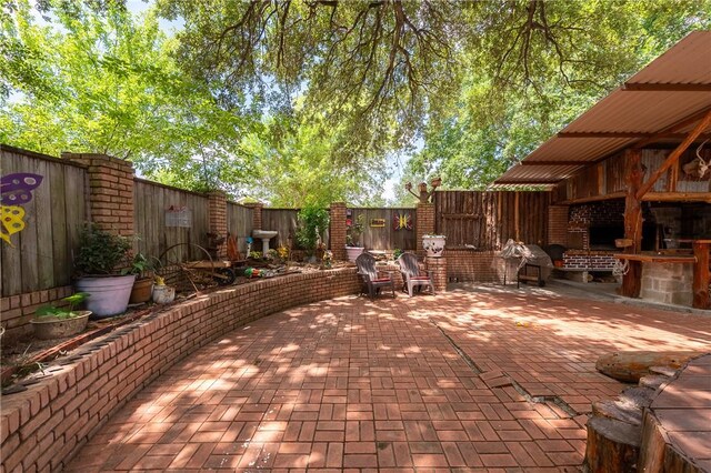 1004 S Magnolia St, Hearne, TX 77859 - office area with ceiling fan and light tile patterned floors