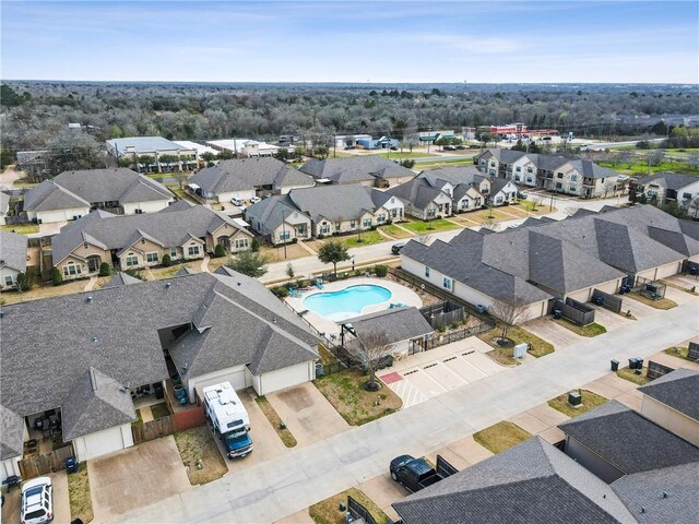 birds eye view of property featuring a residential view