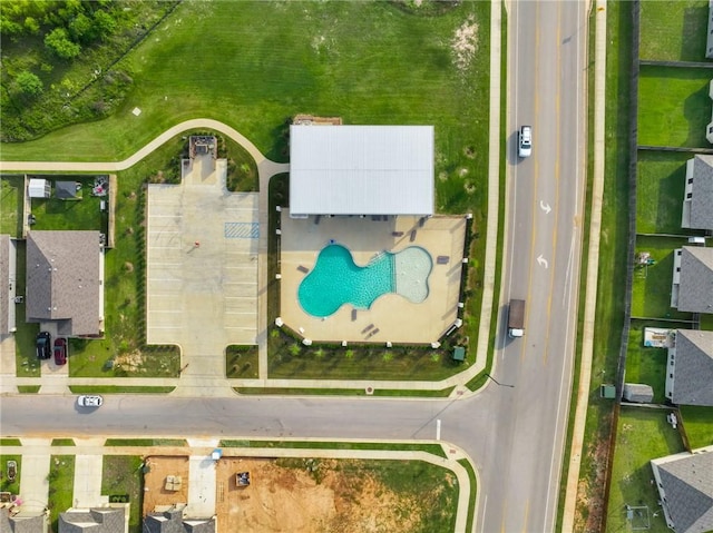 2110 Chief St, Bryan, TX 77807 - bird's eye view of a pool area