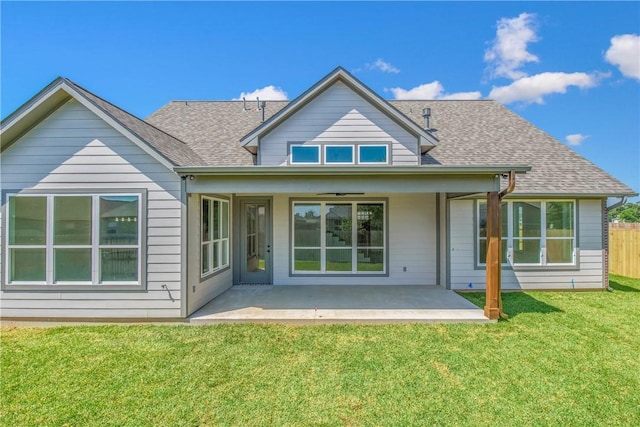 3034 Teller Dr, Bryan, TX 77808 - back of house featuring a patio area and a shingled roof