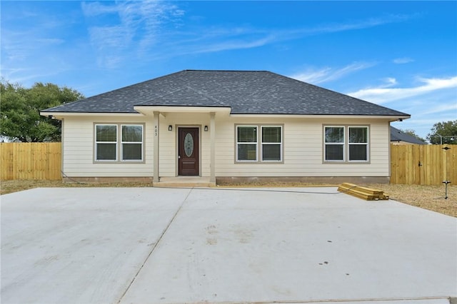 view of ranch-style house