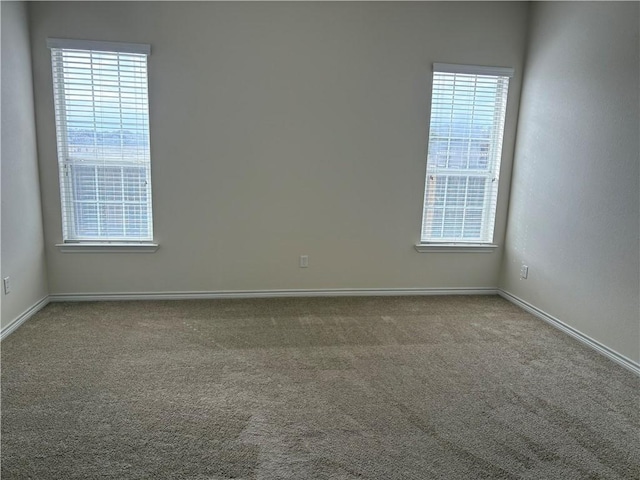 view of carpeted empty room