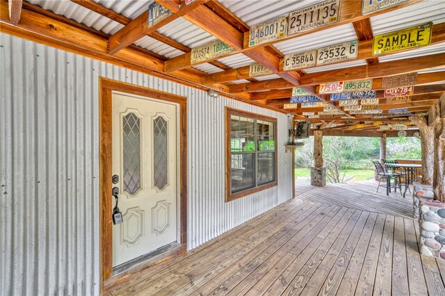 23405 Martha Williams Rd, Montgomery, TX 77356 - deck featuring outdoor dining area
