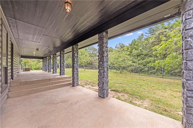 206 22 Hills Rd, Gause, TX 77857 - fenced backyard with a patio area
