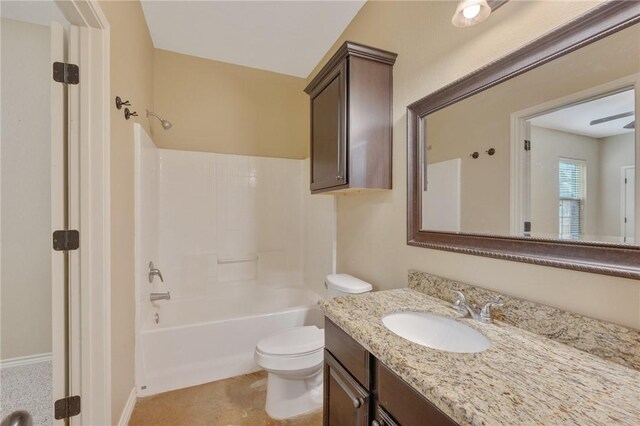 3314 Airborne Ave, College Station, TX 77845 - full bathroom featuring vanity, toilet, and bathing tub / shower combination