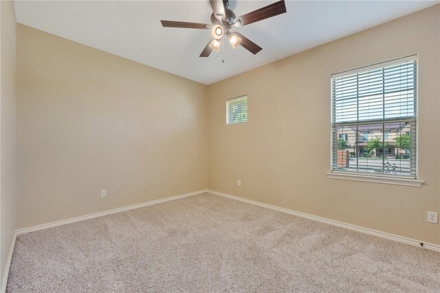 3314 Airborne Ave, College Station, TX 77845 - unfurnished room with carpet flooring, ceiling fan, and baseboards