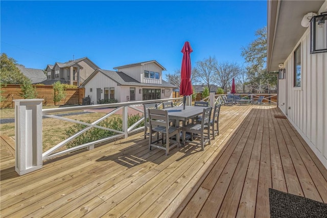 315 Suffolk Ave, College Station, TX 77840 - wooden deck with outdoor dining space