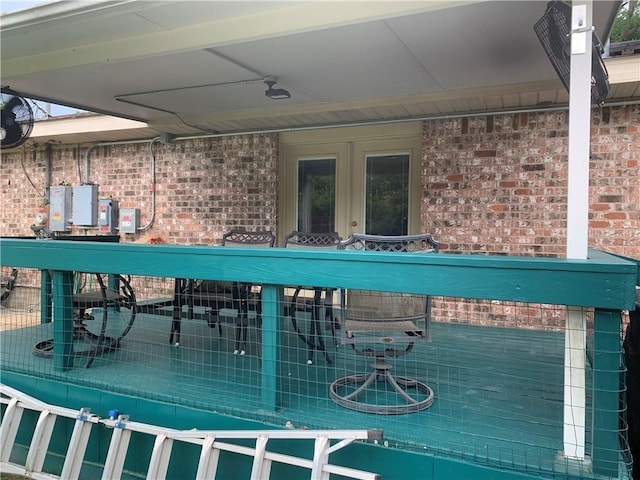 1707 Shawnee St, Navasota, TX 77868 - view of patio with french doors