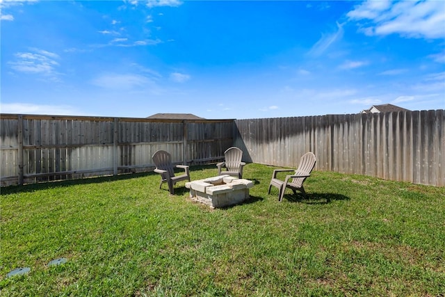 1988 Chief St, Bryan, TX 77807 - view of yard with a fire pit