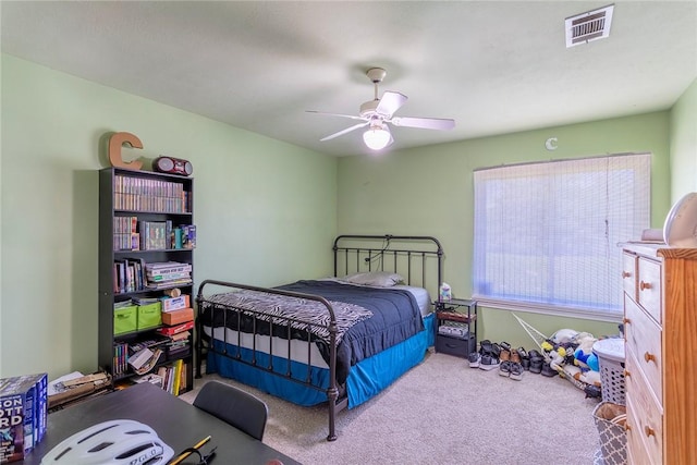 1701 Bradley Rd, College Station, TX 77845 - carpeted bedroom featuring a ceiling fan