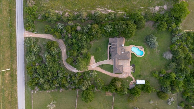 1701 Bradley Rd, College Station, TX 77845 - aerial view of property and surrounding area with a pool area
